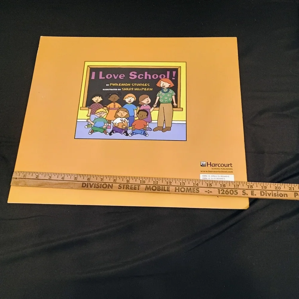 I Love School! Philemon Sturges Shari Halpern Harcourt Oversized Paperback Book